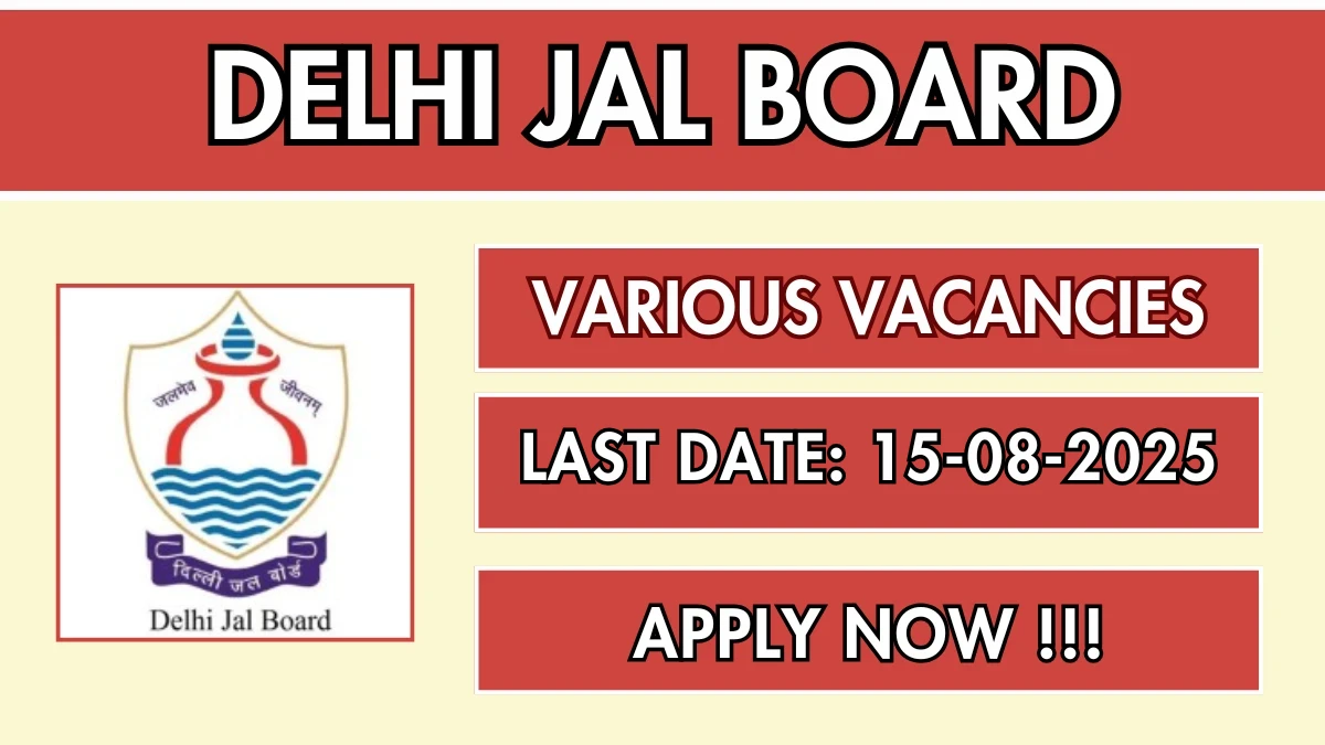 Delhi Jal Board Recruitment 2025
