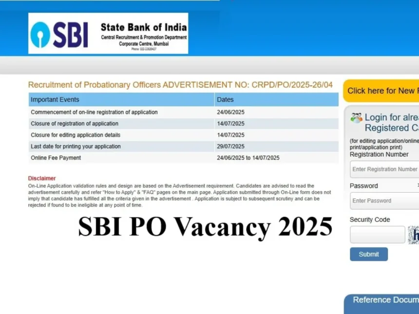SBI PO 2025